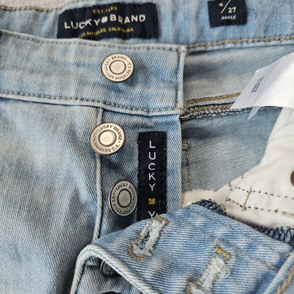 LUCKY BRAND Jeans Button Fly Ava Skinny Light Blue - Picture 9 of 14